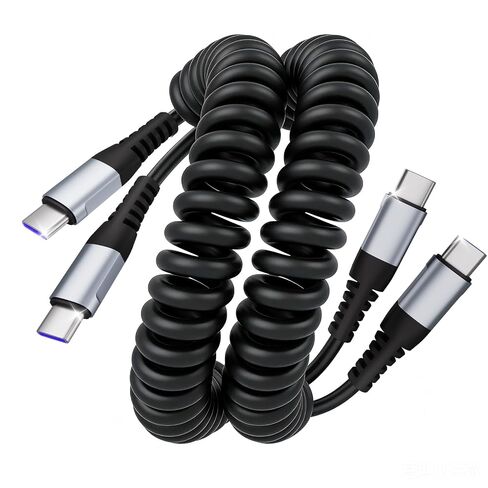 Quickeep Coiled USB C to USB C Cable 3FT 2Pack, USB C Charger Cable for Car in Kuwait