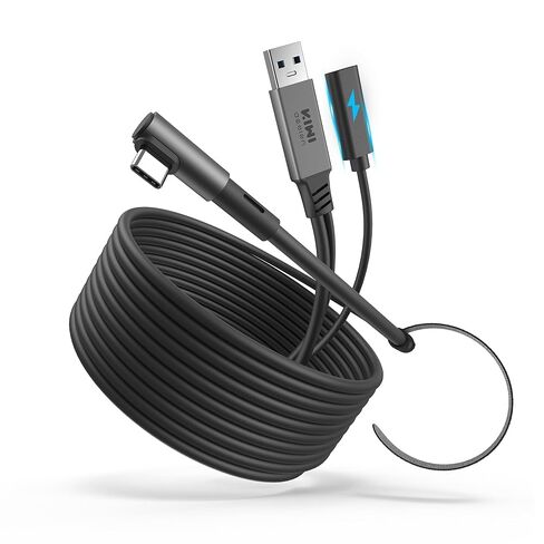 KIWI design Link Cable with Charging 16FT, USB 3.0 to USB C, White in Kuwait