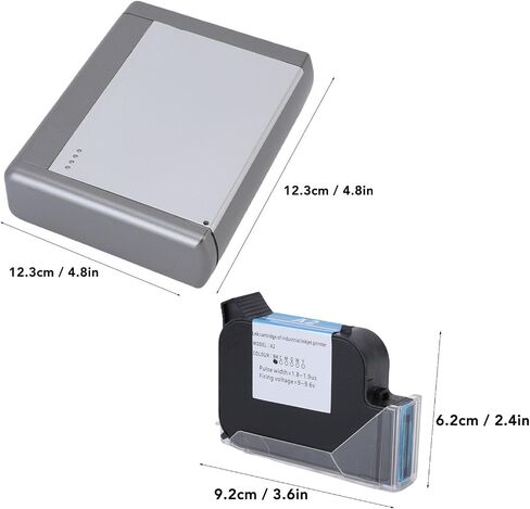 LiebeWH Handheld Printer and Blue Quick Drying Ink Cartridge Bluetooth APP Control Portable Smart Inkjet Printer for QR Code Serial Number in Kuwait
