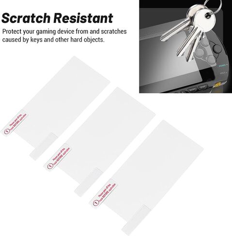 3Pcs Handheld Game Machine Screen Film, High Transparency Sensitive Scratch Resist Anti Blue Light Screen Guard Protector for 1000 2000 3000 in Kuwait