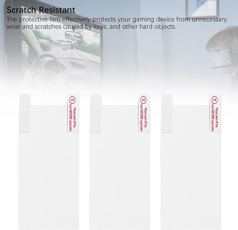 3Pcs Handheld Game Machine Screen Film, High Transparency Sensitive Scratch Resist Anti Blue Light Screen Guard Protector for 1000 2000 3000 in Kuwait