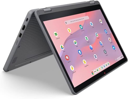 Lenovo Chromebook 500e Gen 5 M89 83TA0005US 12.2" Touchscreen Convertible 2 in 1 Chromebook - WUXGA - 60 Hz - MediaTek - 4 GB - 64 GB Flash Memory - English (US) Keyboard - Luna Gray in Kuwait