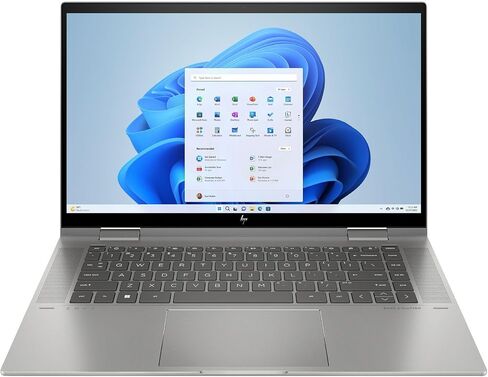 HP 2024 Laptop | Envy x360 2-in-1 | 15.6" 1920 x 1080 Touch IPS | Intel-10 Core i5-1335U | 8GB DDR4 | 512GB SSD | Windows 11 Home | Wi-Fi 6E - BT 5.3 - Backlit KB - 5MP IR Camera - Mineral Silver in Kuwait
