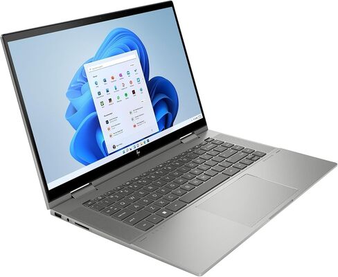 HP 2024 Laptop | Envy x360 2-in-1 | 15.6" 1920 x 1080 Touch IPS | Intel-10 Core i5-1335U | 8GB DDR4 | 512GB SSD | Windows 11 Home | Wi-Fi 6E - BT 5.3 - Backlit KB - 5MP IR Camera - Mineral Silver in Kuwait