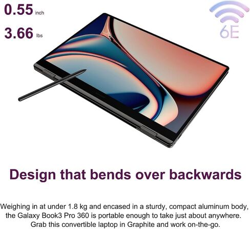 Samsung Galaxy Book3 Pro 360, 16" 2-in-1 Laptop, Intel i7-1360P, 16GB RAM in Kuwait