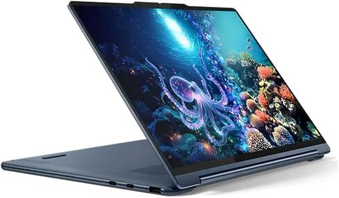 Lenovo Yoga HIGH Performance 2-in-1 Laptop 14.0" Touchscreen OLED 2.8K Display (Intel Ultra 7-258V, 32GB LPDDR5X, 1TB SSD, Backlit KB, Fingerprint, 2 Thunderbolt 4, WiFi 7, Win 11 Home) (Renewed) in Kuwait