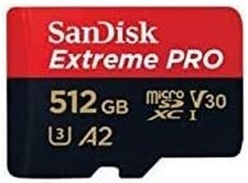 SanDisk MicroSDXC 512GB Extreme Pro Memory Card for GoPro Action Cameras in Kuwait