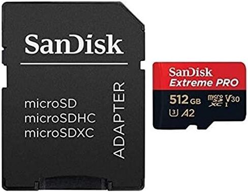 SanDisk MicroSDXC 512GB Extreme Pro Memory Card for GoPro Action Cameras in Kuwait