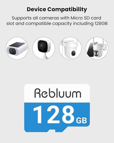 Micro 128GB SD Card for Solar Security Cameras Indoor Outdoor in Kuwait