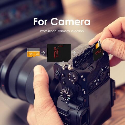 128GB SD Card, High Speed 4K Video for Dash Cam, (Yellow) in Kuwait