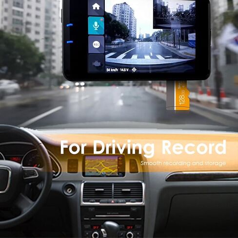 128GB SD Card, High Speed 4K Video for Dash Cam, (Yellow) in Kuwait
