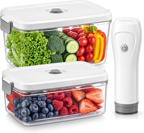 URPOWER Compact Vacuum Sealer Set, Handheld Vacuum Pump & Containers in Kuwait