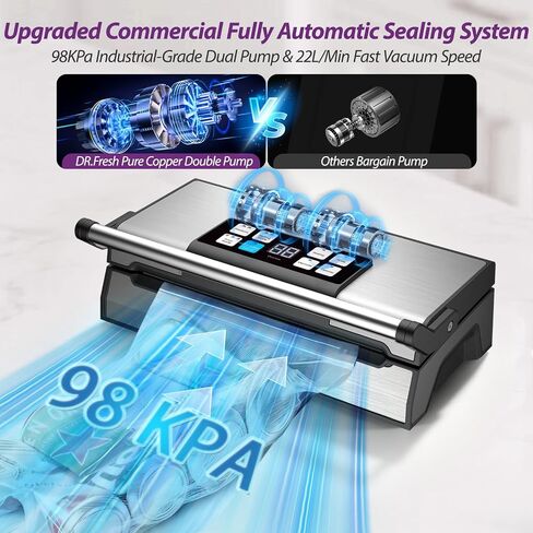 98Kpa Vacuum Food Sealer Machine with AquaLock Technology in Kuwait