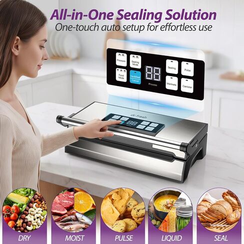 98Kpa Vacuum Food Sealer Machine with AquaLock Technology in Kuwait