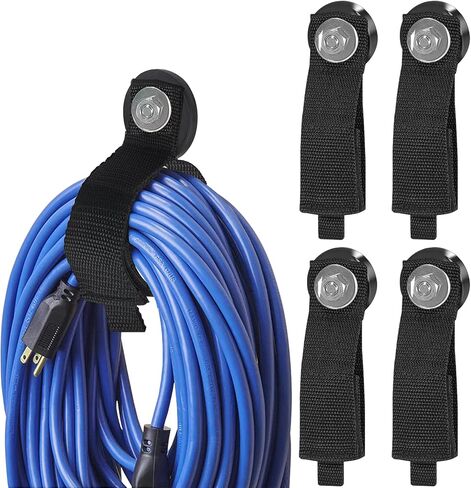 Kanemc 4PCS Extension Cord Holder Organizer Heavy Duty Storage Straps in Kuwait