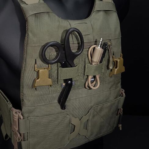 Tactical Cable Storage Sticker Reusable Fastening Cable Ties With Hook And Loop For Tactical helmet, Headset, Walkie-talkie(1pc,Ranger Green) in Kuwait