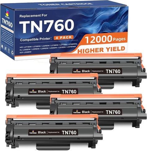 TN760 Toner Compatible Replacement for Brother TN760 TN-760 TN730 TN-730 in Kuwait