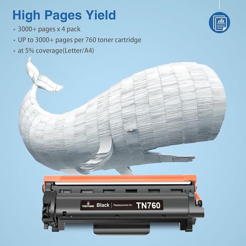 TN760 Toner Compatible Replacement for Brother TN760 TN-760 TN730 TN-730 in Kuwait