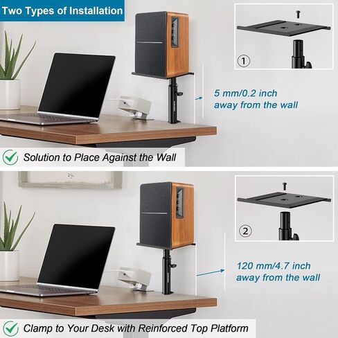 Vondynote Studio Monitor Stands Clamp Speaker Stands with Isolation Pads in Kuwait