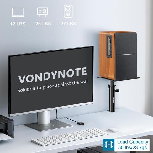 Vondynote Studio Monitor Stands Clamp Speaker Stands with Isolation Pads in Kuwait