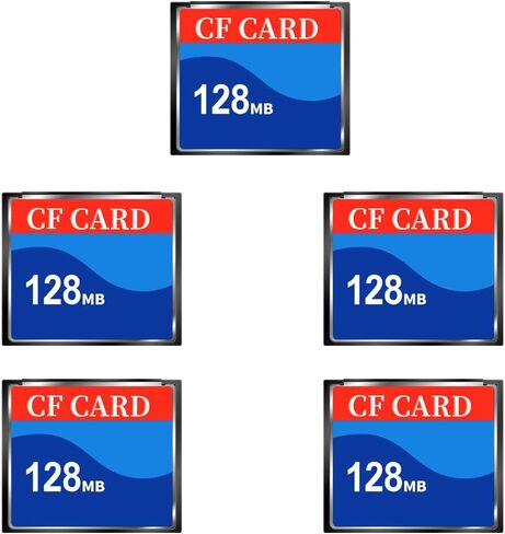 High-Performance 128MB CF Card (5-Pack) - Perfect for Cameras, N64 Consoles & More | Fast Data Transfer | Reliable Storage in Kuwait