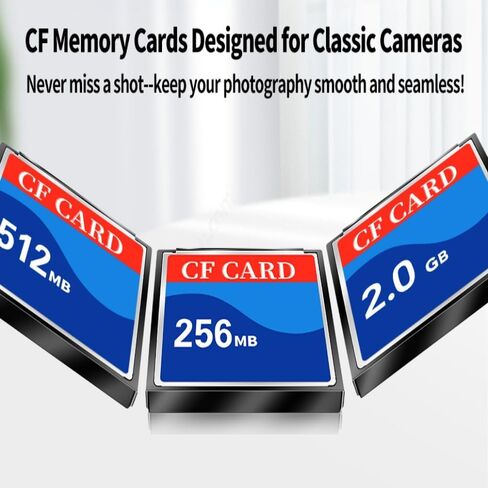 High-Performance 1.0GB CF Card (2-Pack) - Perfect for Cameras, N64 Consoles & More | Fast Data Transfer | Reliable Storage in Kuwait
