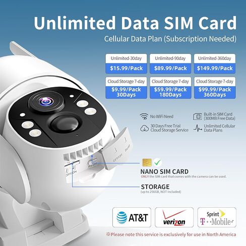 MISECU 4G LTE Cellular Security Cameras Outdoor 2-Pack, 2.5K No WiFi,IP66 in Kuwait
