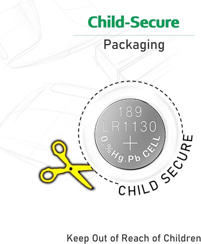LiCB 10 Pack LR1130 AG10 Battery 1.5V Long-Lasting Alkaline Button Cell Batteries in Kuwait
