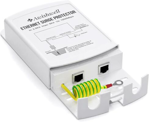 Outdoor Waterproof Ethernet Surge Protector PoE, Gigabit Lightning Arrester in Kuwait