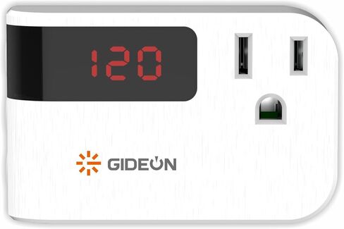 GIDEON Refrigerator Surge Protector, Single Outlet Surge Protector with Digital Display, 900J Over/Under Voltage Protection for Fridge Air Conditioner TV & Appliances, 120V 15A 1800W in Kuwait