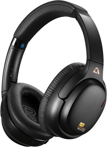 1Mii E700 Noise Cancelling Headphones Bluetooth Wireless LDAC Hi-Res, Black in Kuwait