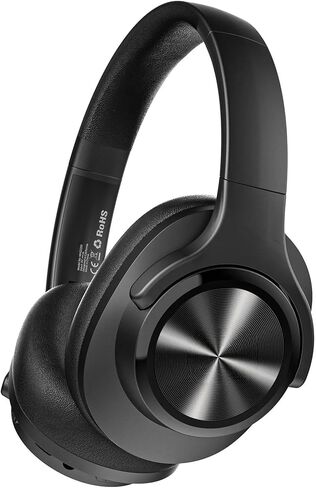 Oraolo Mission 200 Bluetooth Headphones, Over-Ear Bluetooth 5.3 Headset, 3 EQ Modes 60H Playtime, Low Latency HiFi Deep Bass for PC Cellphone Home Black in Kuwait