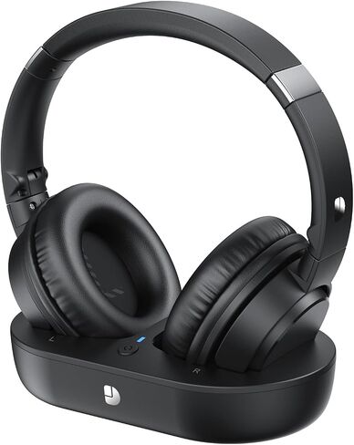 Dytole Wireless Headphones for TV, TV Headphones Wireless for Seniors, Versatile Charging Dock with Transmitter, Instant Audio Sync, 65-Hour Battery Life, Ideal Gift for Parents & Seniors in Saudi Arabia