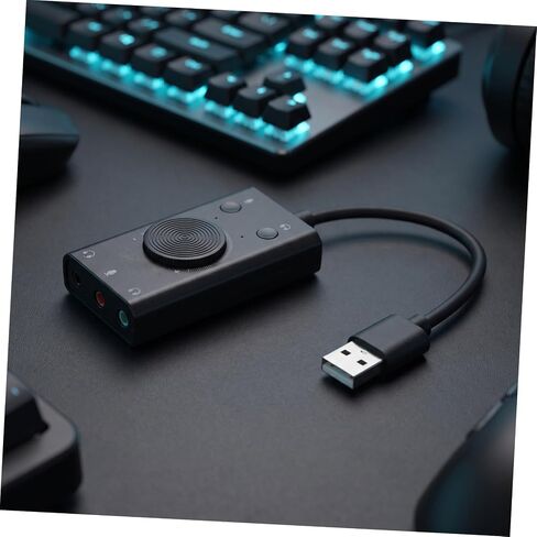 USB External Stereo Sound Card Audio Adapter with Volume Control in Kuwait