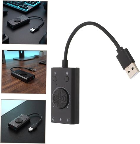USB External Stereo Sound Card Audio Adapter with Volume Control in Kuwait