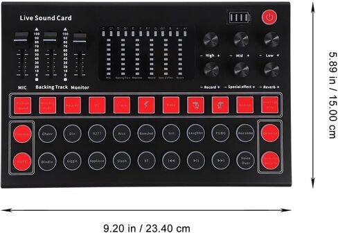 M9 Voice Changer Portable Live Sound Card for Streaming in Saudi Arabia