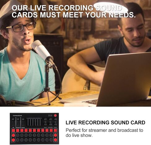 M9 Voice Changer Portable Live Sound Card for Streaming in Saudi Arabia