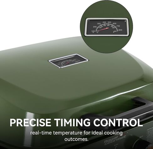GT2008L Portable 2-Burner Gas Grill Olive Green in Kuwait