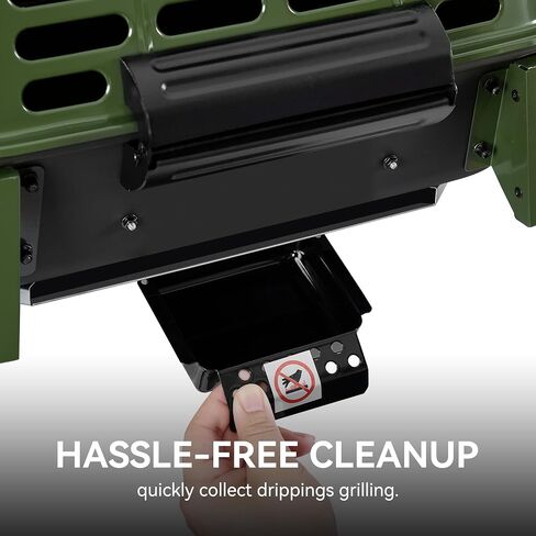 GT2008L Portable 2-Burner Gas Grill Olive Green in Kuwait
