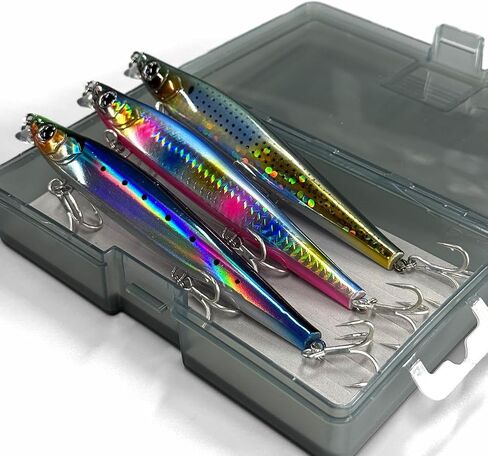 3pcs Saltwater Jerkbait, Flash Minnow 130mm Minnow Baits for Bass, Long Cast Lures Saltwater, Vibrating Sinking Drift Full Swimming Layer, Trout Pike Perch Crappie Lures, Striper Lures in Kuwait