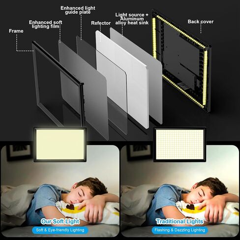 15W LED Video Lighting Kit, 9" Camera Light with 5000mAh Battery in Kuwait