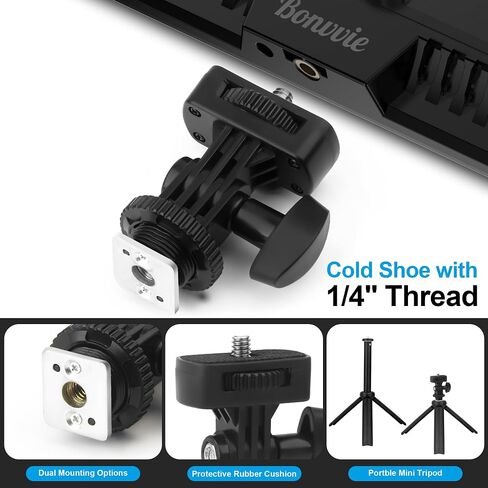 15W LED Video Lighting Kit, 9" Camera Light with 5000mAh Battery in Kuwait