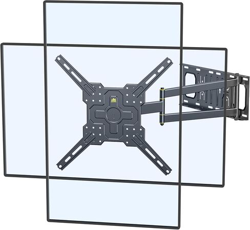 Landscape to Portrait Rotating TV Wall Mount for Vertical Mounting of Displays,Menu Wall Board Mount for 26-65" TVs Holds 88 lbs, Full Motion Corner TV Mount Height Adjusted,VESA 400x400,FORGINGMOUNT in Kuwait
