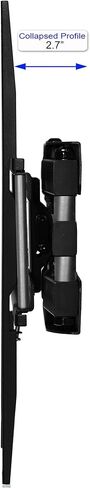 Cheetah Articulating Dual Arms TV Wall Mount for 32-65 Inch TVs, 115lbs VESA 400x400mm, 16" Studs, New TVs up to 83", Low Profile & Extends 14", Full Motion Tilt Swivel Bracket & 10 ft HDMI Cable in Kuwait