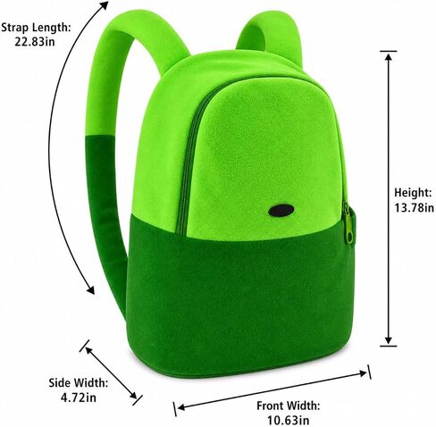 Green Anime Cosplay Backpack Medium Unisex Costume Accessories Bag Fantasy Explorer Dress-Up Accessory for Halloween Christmas Everday Use in Kuwait