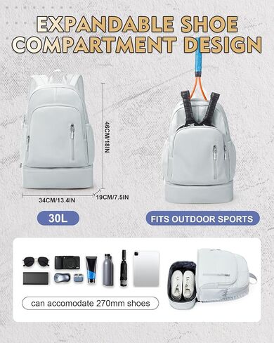Gym Backpack for Women Men, Lightweight Gym Bag with Shoe Compartment, Waterproof Backpack Sports Essentials with Wet Pocket for Fitness Yoga Sports, Blue in Kuwait