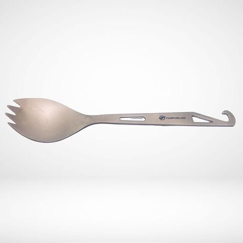 FlipFuel Titanium Spork – Ultralight Backpacking & Camping Utensil, Reusable Travel & EDC Spork with Multi-Function Hook in Saudi Arabia