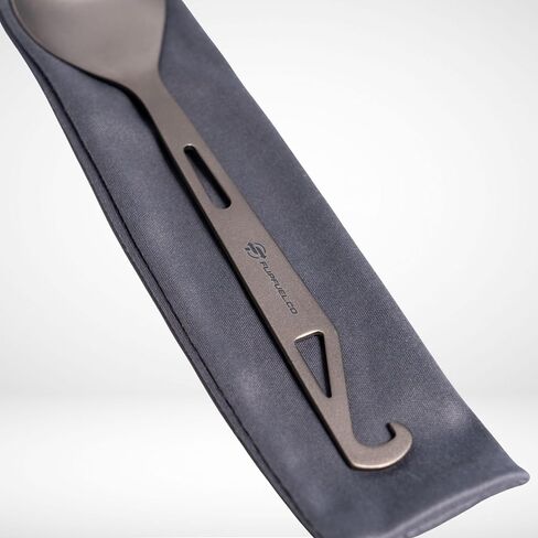 FlipFuel Titanium Spork – Ultralight Backpacking & Camping Utensil, Reusable Travel & EDC Spork with Multi-Function Hook in Saudi Arabia