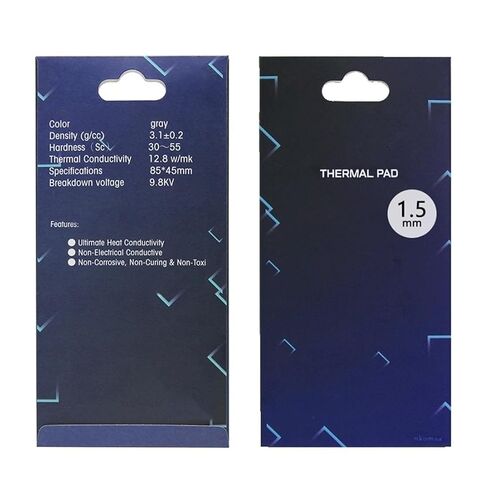 Thermal Pad 12.8 W/mK, 85x45x1.5mm, Non Conductive Silicone Thermal Pads for Laptop Heatsink/GPU/CPU/LED Cooler (1.5mm) in Kuwait