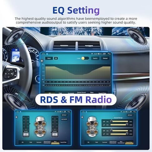 8 Core Car Radio for Toyota Camry 2015 2016 2017 - Upgrade Car Stereo 5GWIFI with Wireless CarPlay Android Auto Bluetooth5.0 AM/FM SWC GPS Navigation Backup Camera in Kuwait